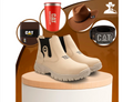 Kit Bota Masculina Adventure em Couro Legítimo e Palmilha Ortopédica +BRINDES: Chapéu, Cinto, Carteira e Copo