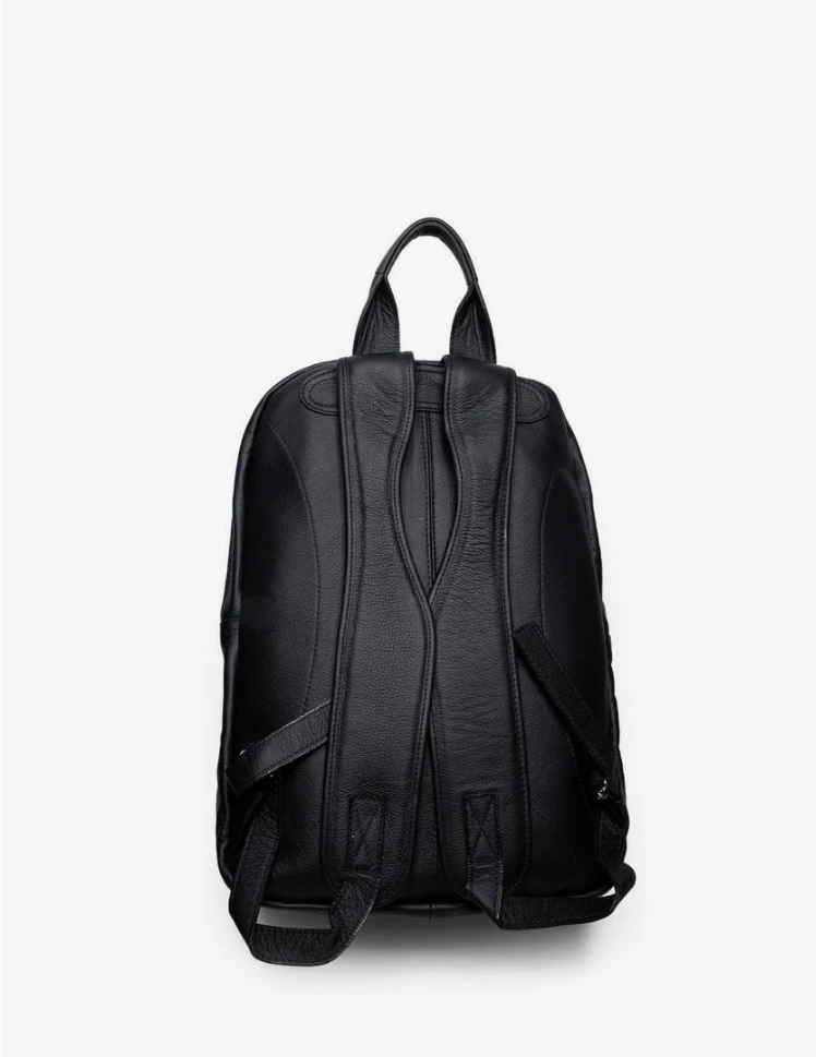 Mochila Masculina Executiva Couro Preta MEI-113 - PR
