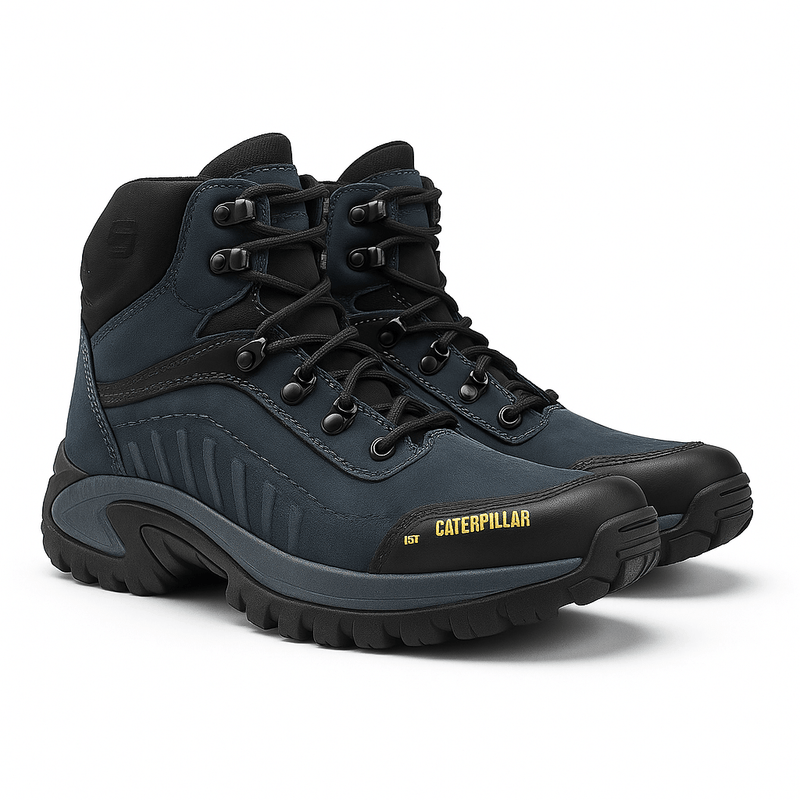 Bota Caterpillar Conquest Azul Nobuck S01