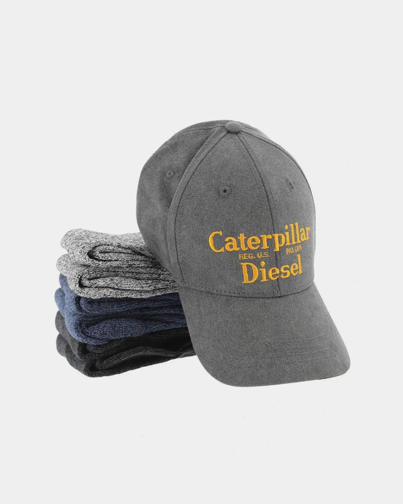 PACOTE DE MEIAS E BONÉ CATERPILLAR DIESEL
