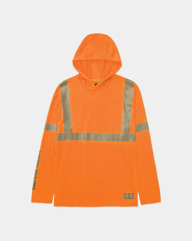 CAMISETA DE MANGA LONGA COM CAPUZ ANSI HI-VIS UPF MASCULINA