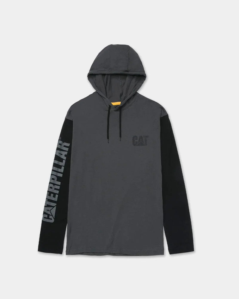 CAMISETA MASCULINA DE MANGA LONGA COM CAPUZ E PROTEÇÃO UPF