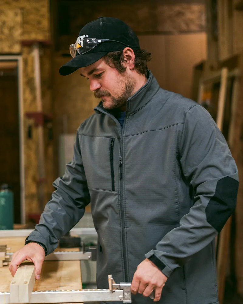 JAQUETA DE TRABALHO SOFTSHELL EM FLEECE MASCULINA