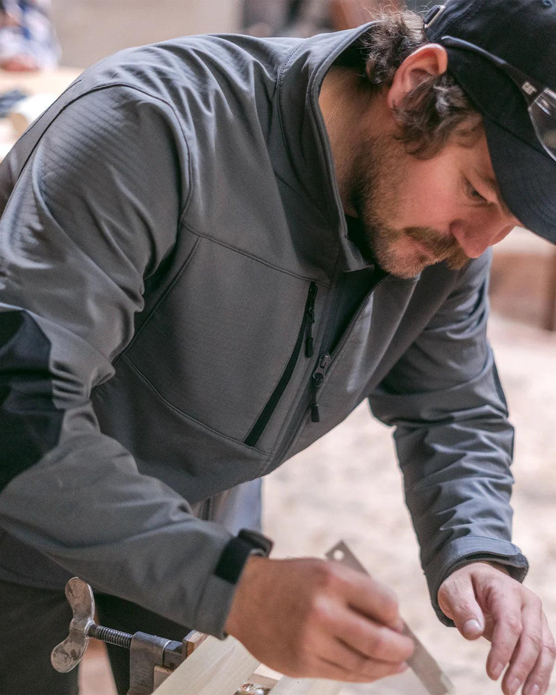JAQUETA DE TRABALHO SOFTSHELL EM FLEECE MASCULINA