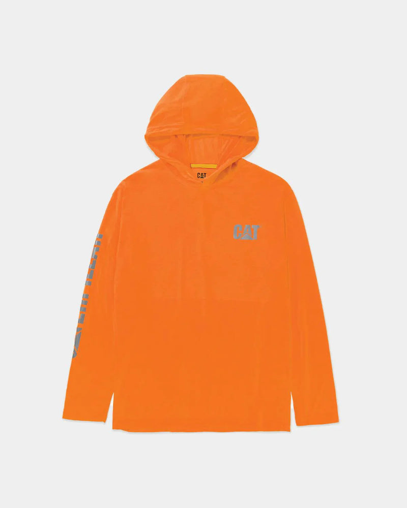 CAMISETA DE MANGA LONGA COM CAPUZ HI-VIS UPF MASCULINA