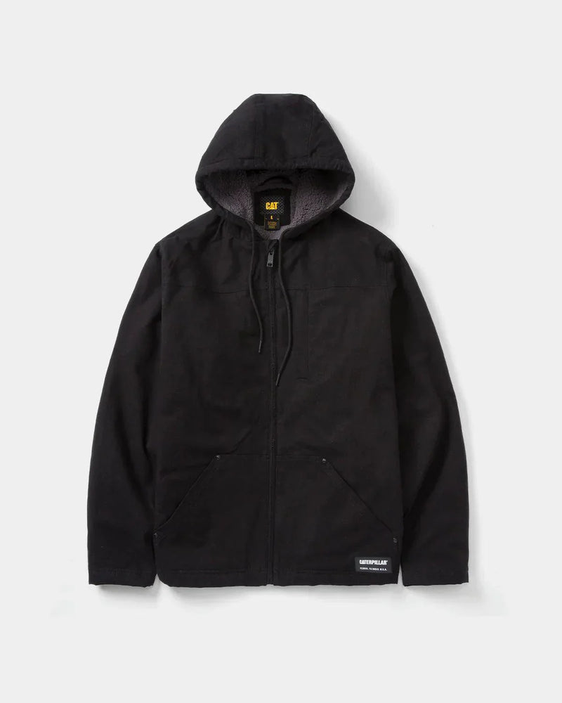 JAQUETA MASCULINA COM CAPUZ E FORRO DE SHERPA