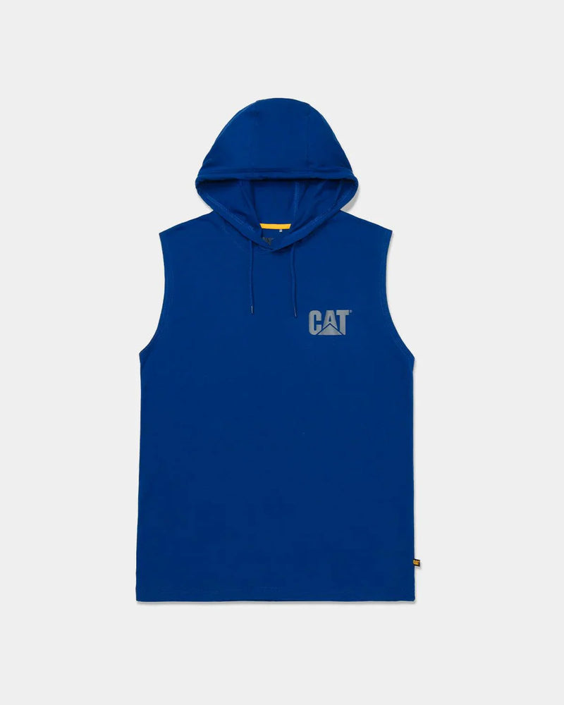 CAMISETA MASCULINA SEM MANGAS COM CAPUZ