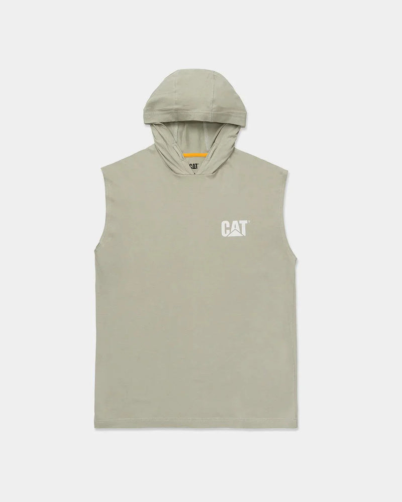 CAMISETA MASCULINA SEM MANGAS COM CAPUZ