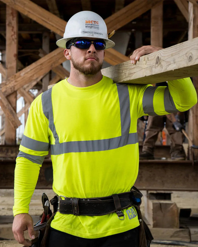 CAMISETA MASCULINA DE MANGA LONGA HI-VIS CLASSE III