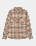 CAMISA DE TRABALHO MASCULINA DE MANCHAS XADREZ DE MANGA LONGA