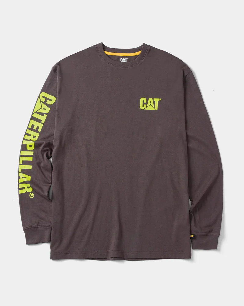 CAMISETA MASCULINA DE MANGA LONGA COM LOGO TRADEMARK