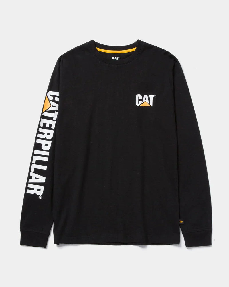 CAMISETA MASCULINA DE MANGA LONGA COM LOGO TRADEMARK