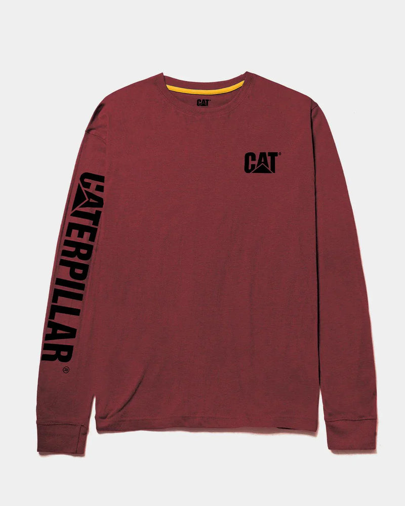 CAMISETA MASCULINA DE MANGA LONGA COM LOGO TRADEMARK
