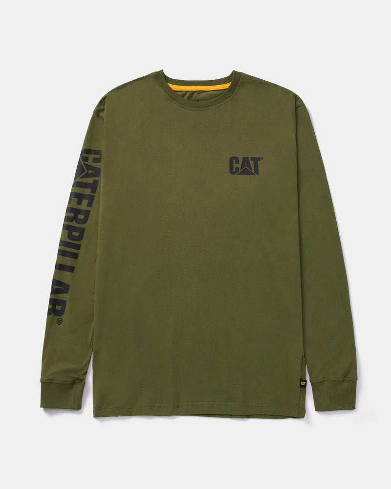 CAMISETA MASCULINA DE MANGA LONGA COM LOGO TRADEMARK