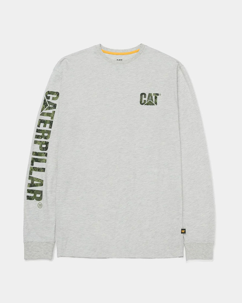 CAMISETA MASCULINA DE MANGA LONGA COM LOGO TRADEMARK