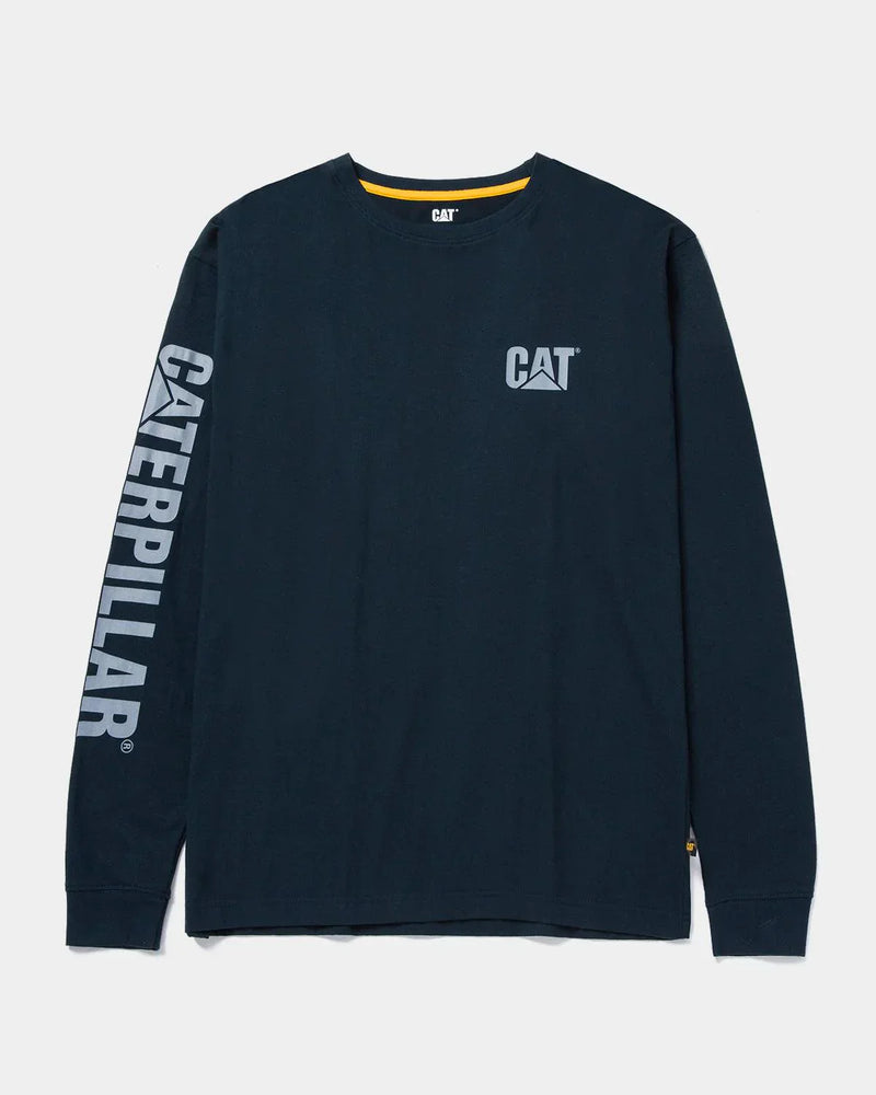 CAMISETA MASCULINA DE MANGA LONGA COM LOGO TRADEMARK