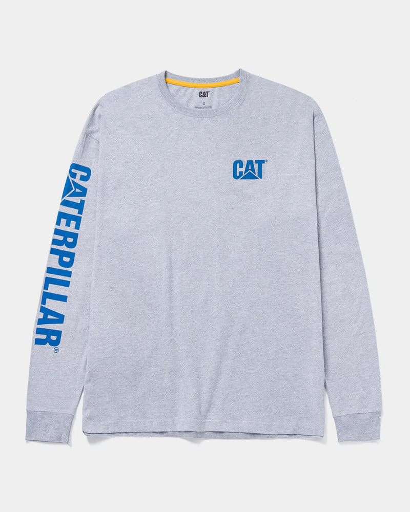 CAMISETA MASCULINA DE MANGA LONGA COM LOGO TRADEMARK