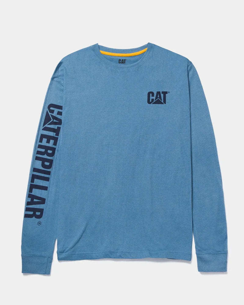 CAMISETA MASCULINA DE MANGA LONGA COM LOGO TRADEMARK