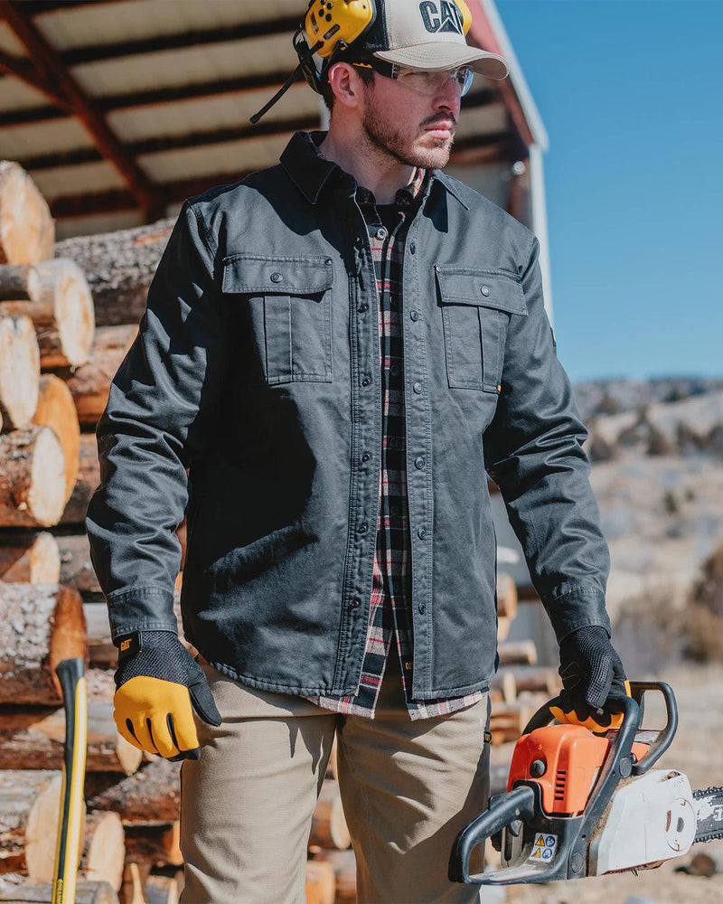 JAQUETA CAMISA DE ALGODÃO WAXED MASCULINA