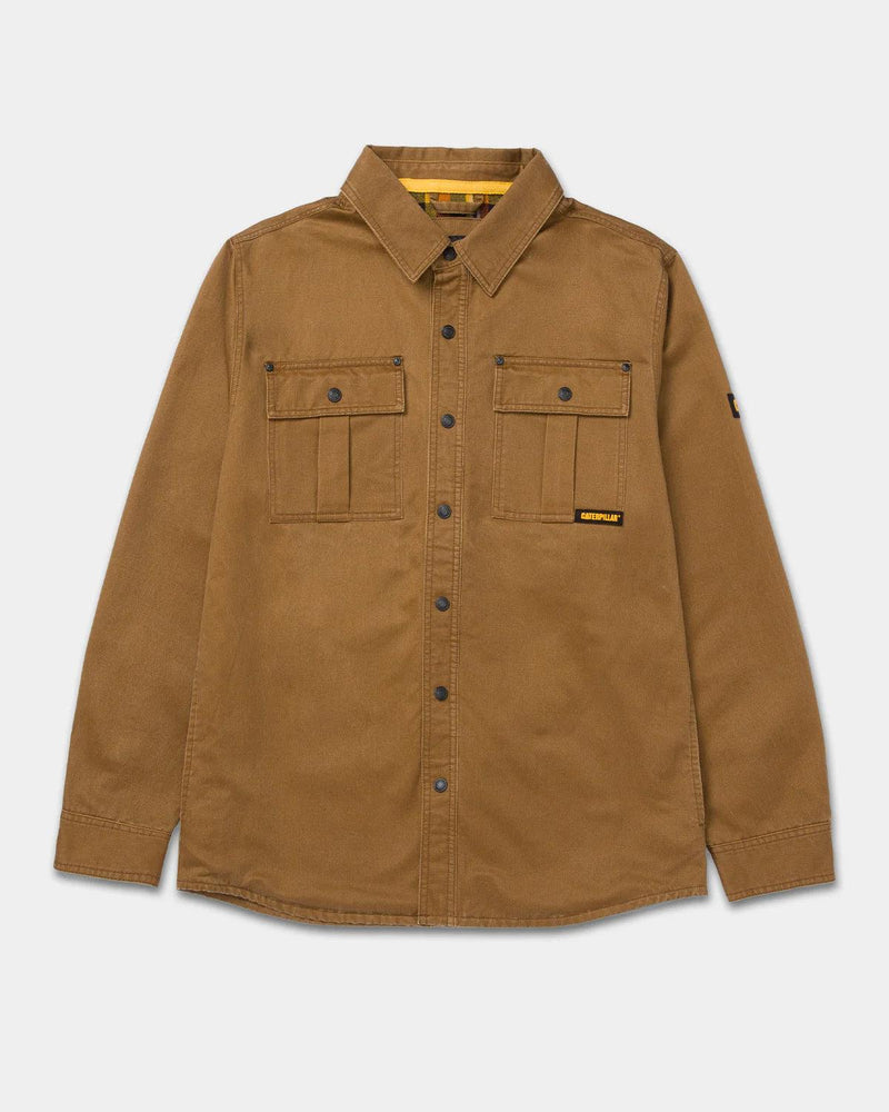 JAQUETA CAMISA DE ALGODÃO WAXED MASCULINA