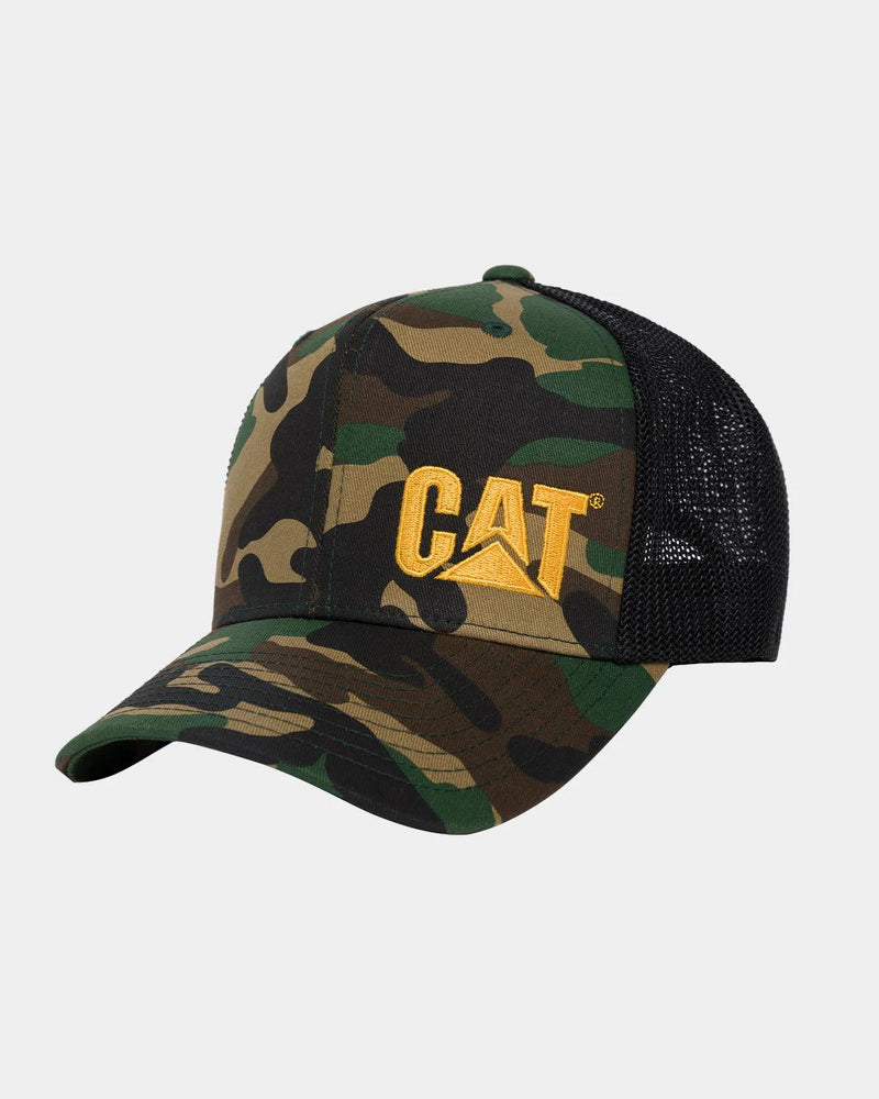 CHAPÉU TRUCKER FLEXFIT CAT TRADEMARK