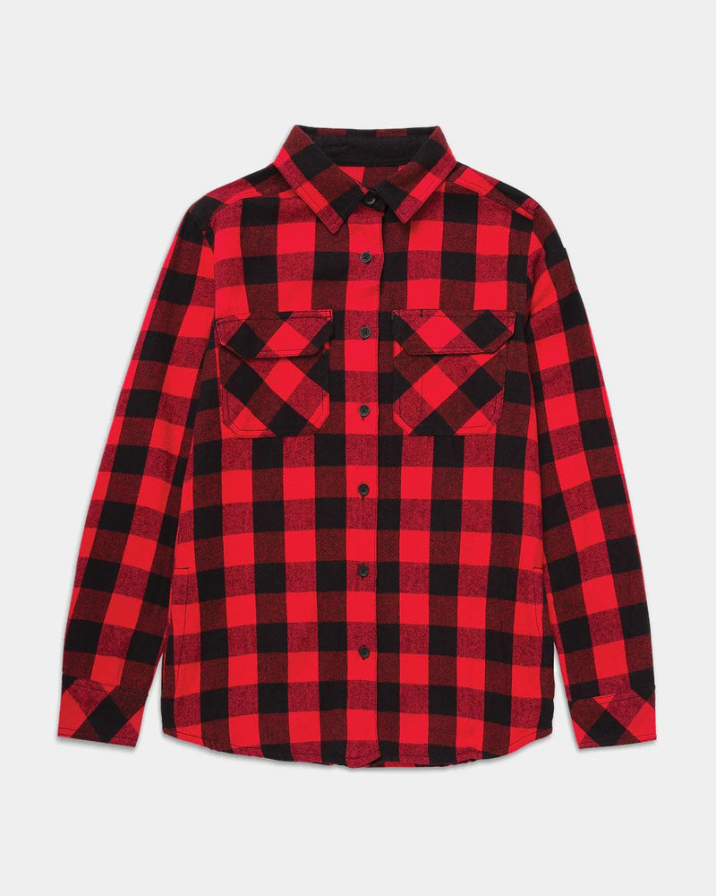 CAMISA FLANELADA COM XADREZ FEMININA