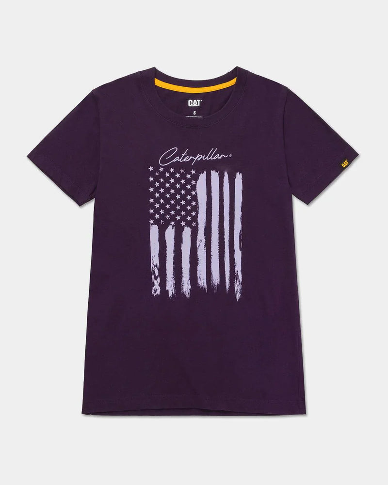 CAMISETA GRÁFICA DE BANDEIRA FEMININA