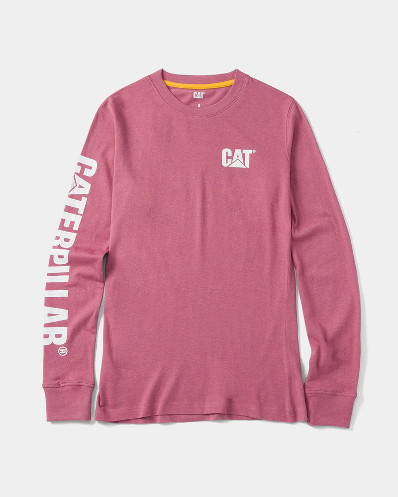 CAMISETA DE MANGA LONGA COM LOGO FEMININO