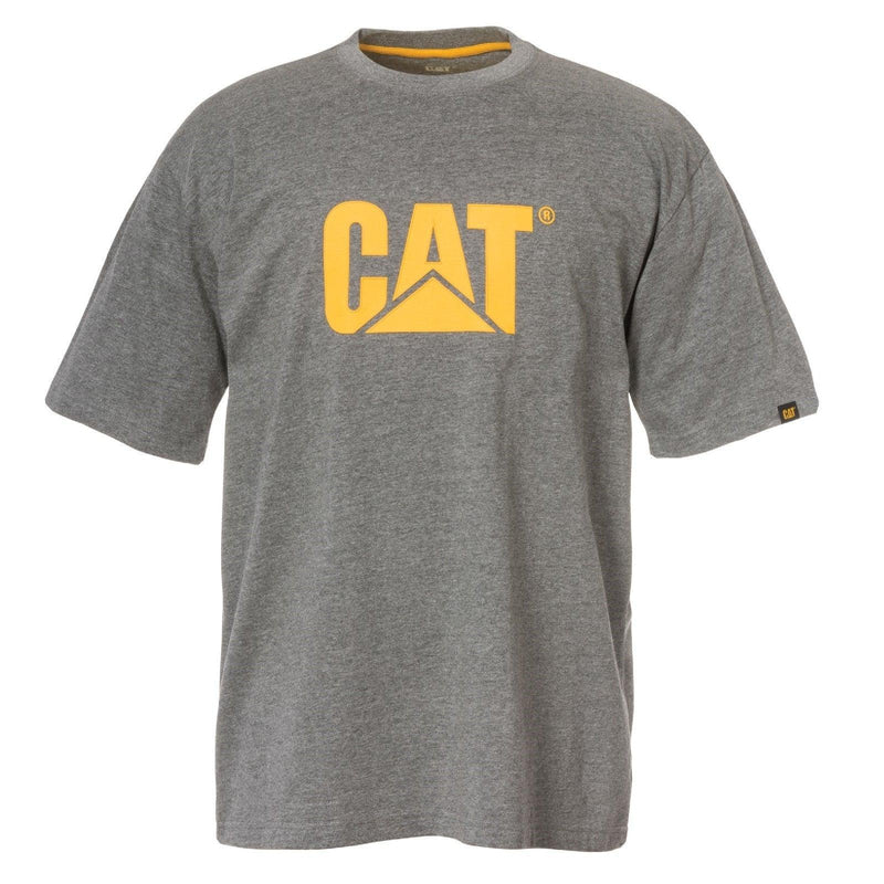 Camiseta com Logo da Marca - Cinza Escuro Mescla