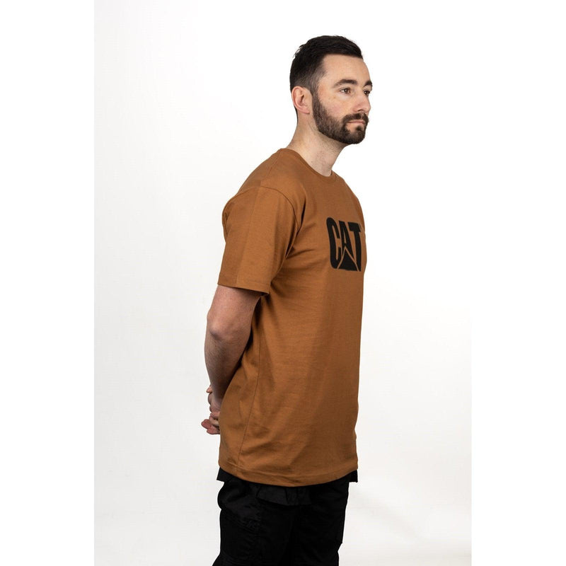 Camiseta com Logo da Marca Marrom