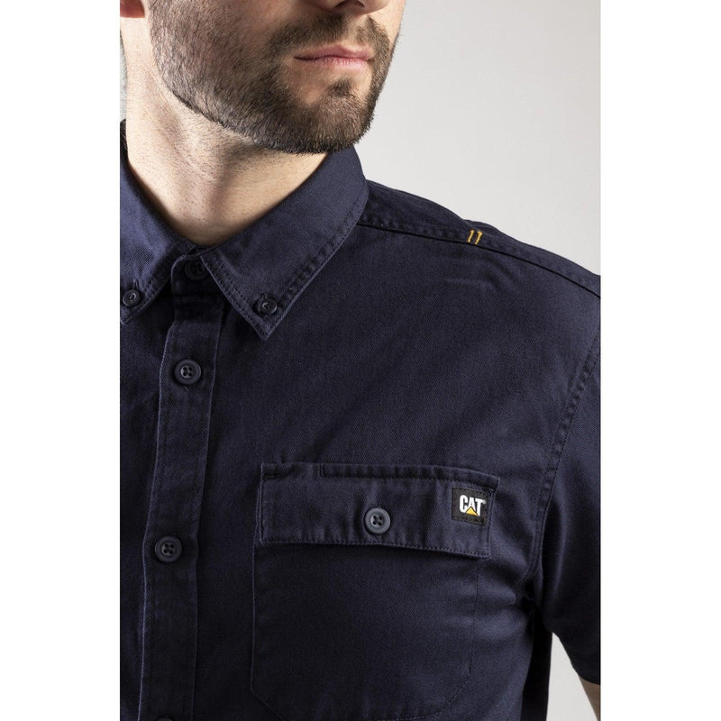 Camisa De Botões Azul Marinha