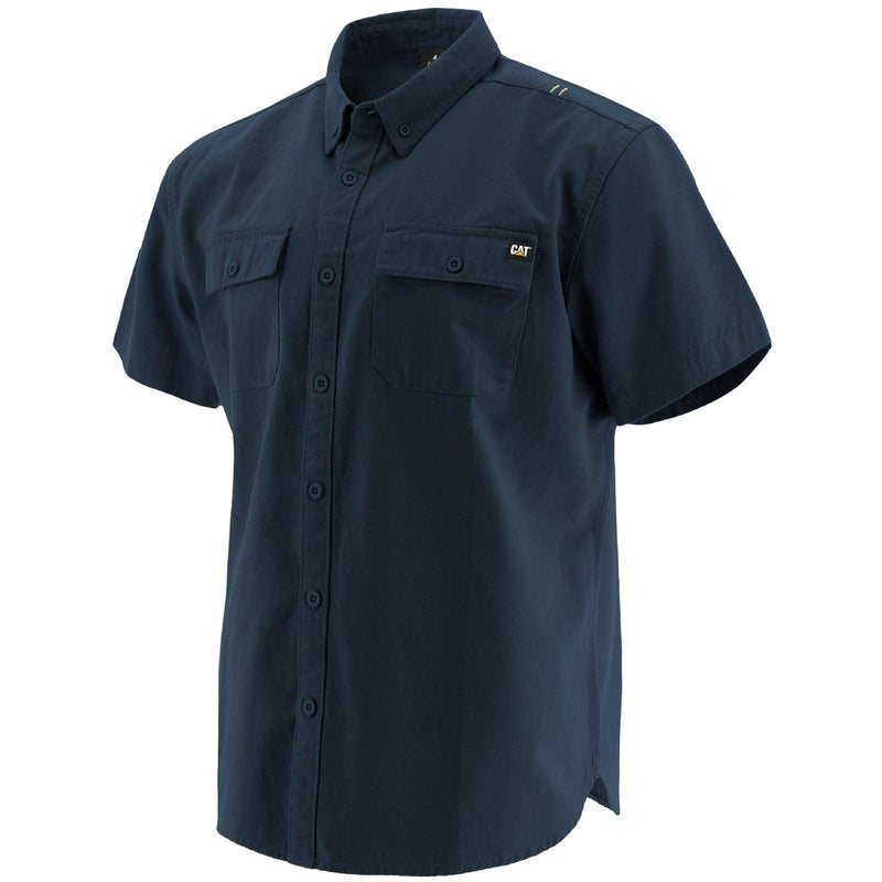 Camisa De Botões Azul Marinha