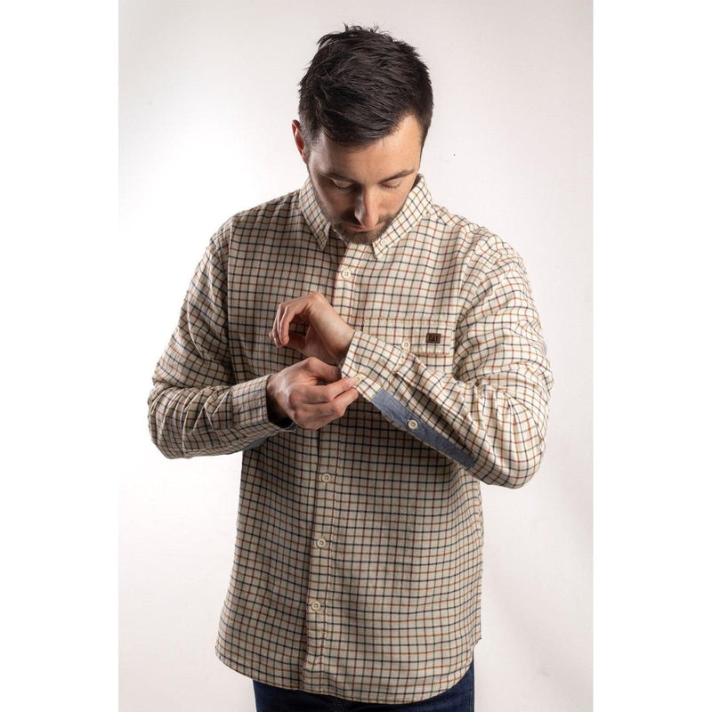 Camisa Tattersall com Botão Multicolorida
