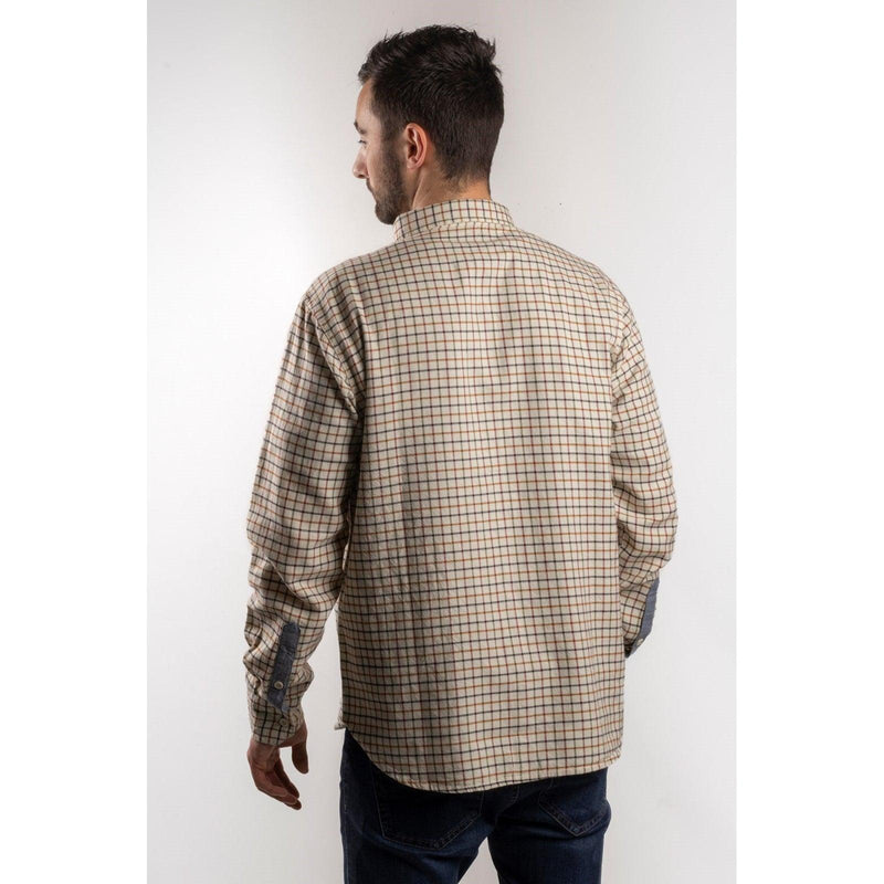 Camisa Tattersall com Botão Multicolorida