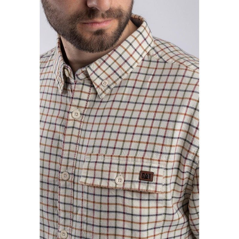 Camisa Tattersall com Botão Multicolorida
