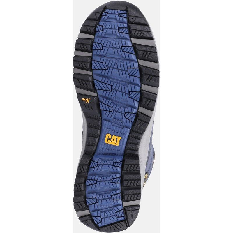 Sapato Safety Hiker Caterpillar Cano Alto Azul Marinho