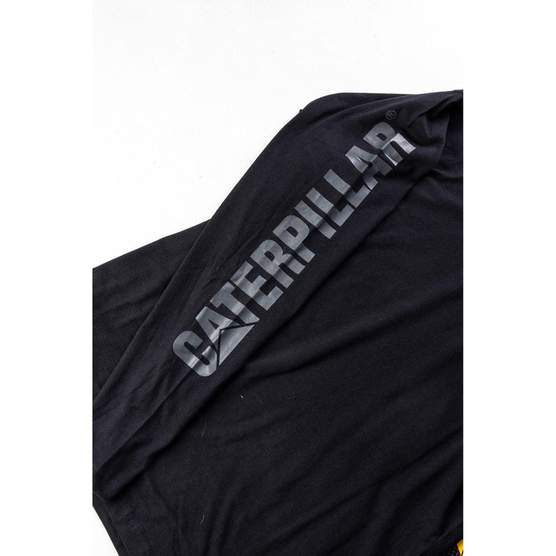 Camiseta de Manga Longa com Capuz Preta