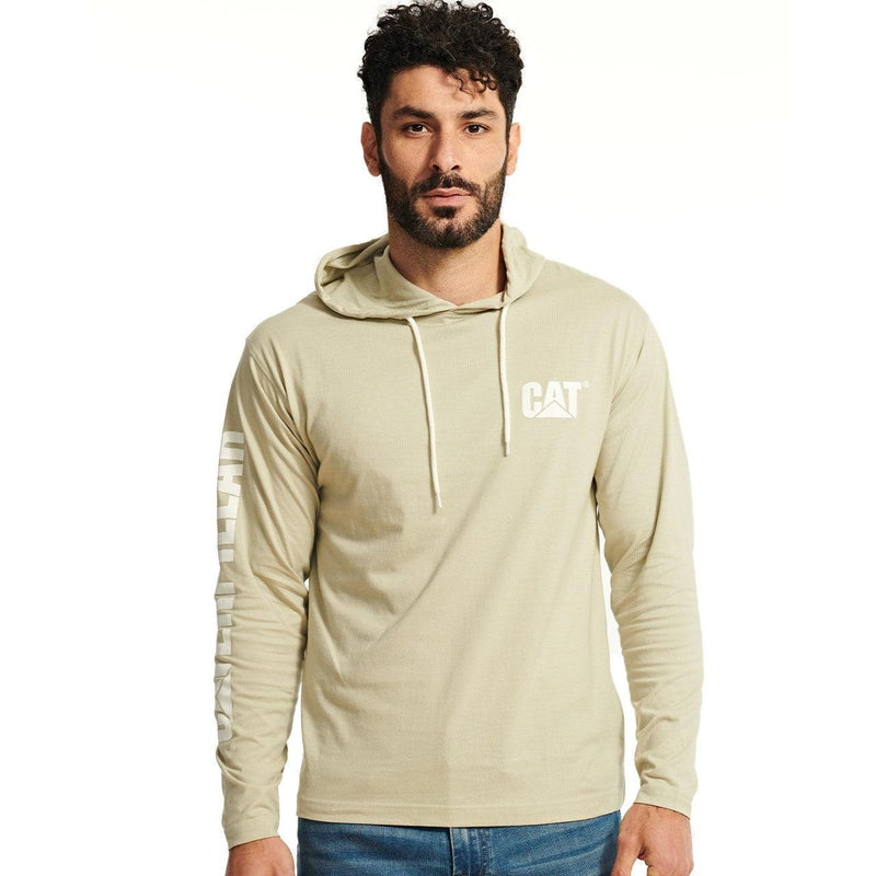 Camiseta de Manga Longa com Capuz Branca