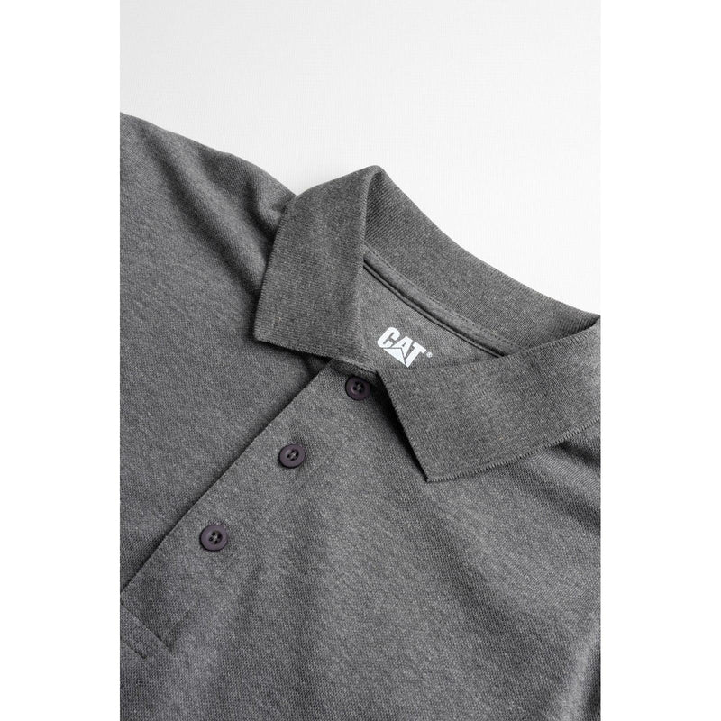 Camisa Polo Essentials Cinza Mescla Escuro