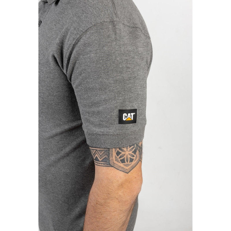 Camisa Polo Essentials Cinza Mescla Escuro