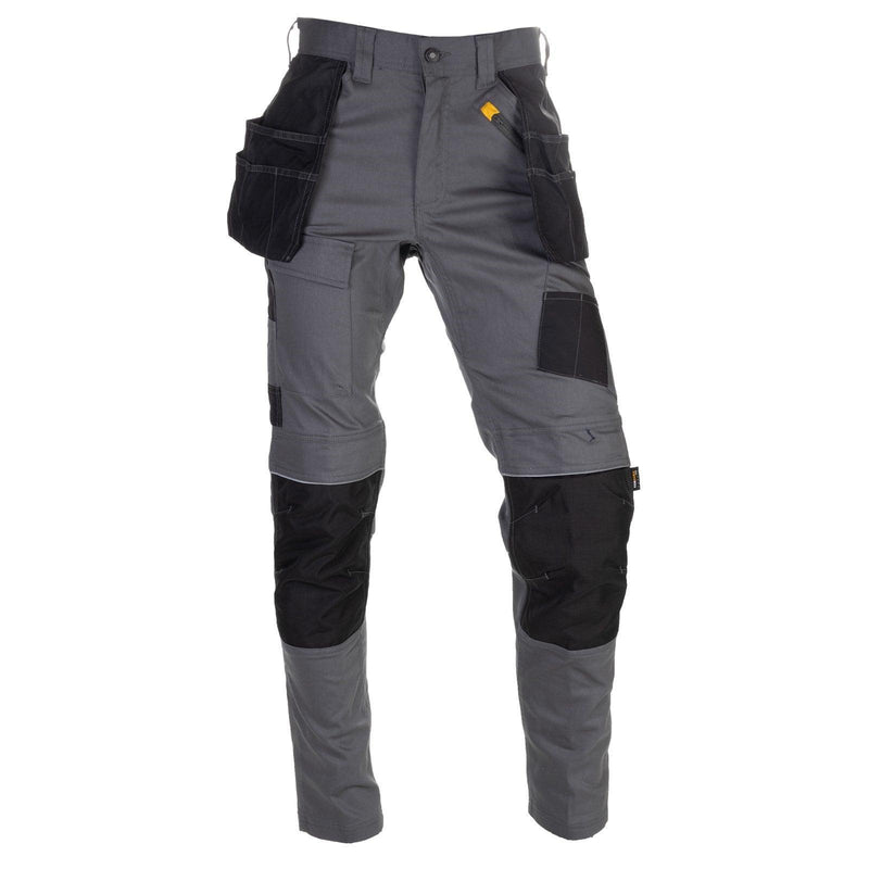 Calça com Bolsos Stretch Cinza