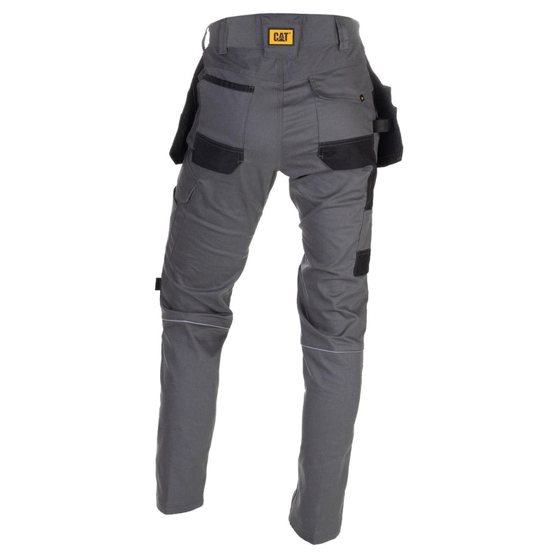 Calça com Bolsos Stretch Cinza