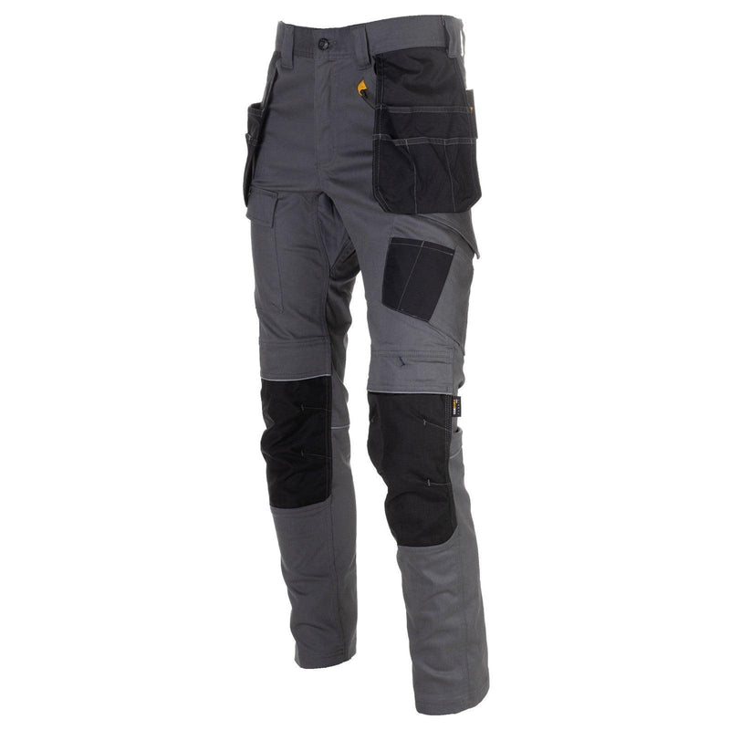 Calça com Bolsos Stretch Cinza