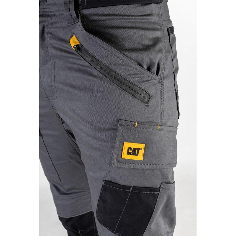 Calça com Bolsos Stretch Cinza