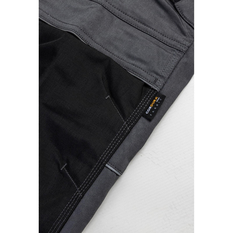 Calça com Bolsos Stretch Cinza