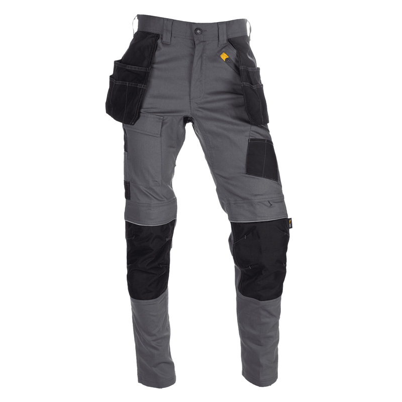 Calça com Bolsos Stretch Cinza