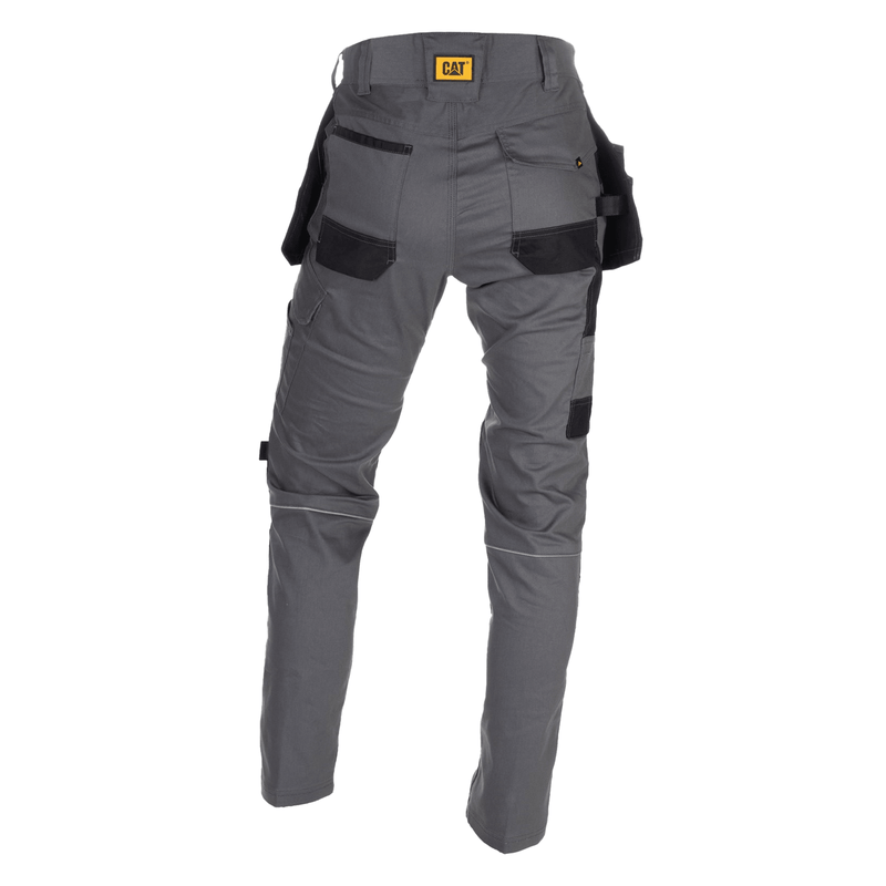 Calça com Bolsos Stretch Cinza