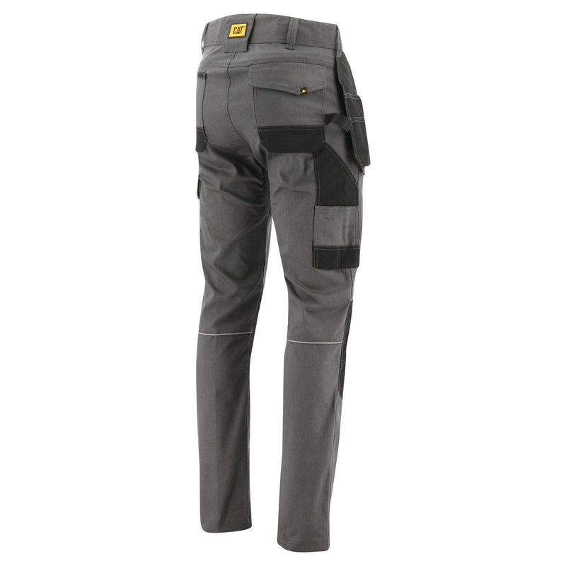 Calça com Bolsos Stretch Cinza