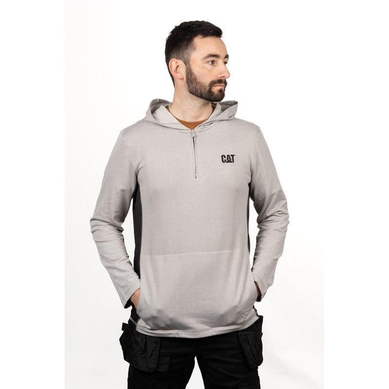 Moletom Coolmax com Zíper Cinza Claro