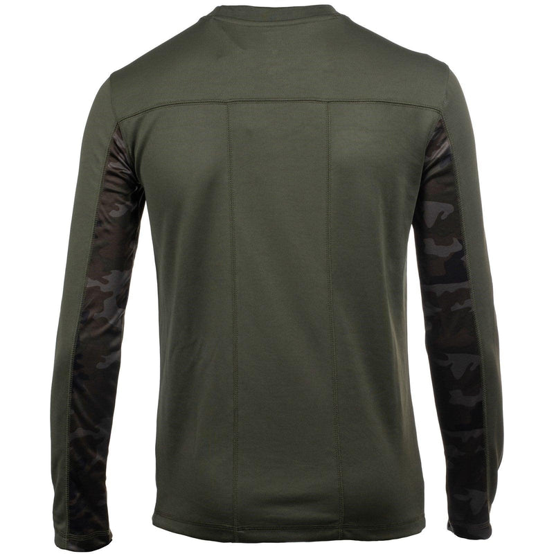 Camiseta de Manga Longa Coolmax Camuflada
